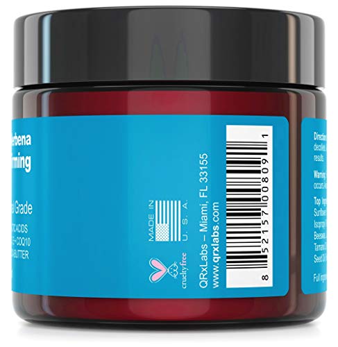 Lemon Verbena Neck Firming Cream – Tightening & Lifting Moisturizer for Loose, Wrinkled or Sagging Skin on Neck, Decollete & Chest – Best to Prevent Turkey/Crepe Neck – 2 fl oz Skin Care QRxLabs 