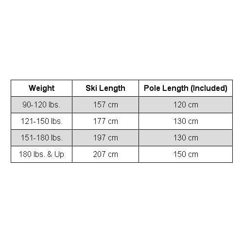 Whitewoods New Adult NNN Nordic Cross Country Ski Package Skis Binding Boots Poles 157cm (39, 90-120 lbs.) Ski Whitewoods 