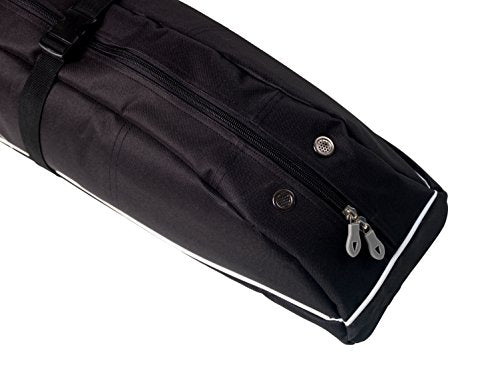 Athletico Diamond Trail Padded Ski Bag - Single Ski Travel Bag to Transport Skis (Black, 170cm) Ski Athletico 