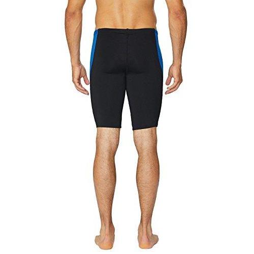 Baleaf Men's Durable Training Polyester Jammer Swimsuit Black/Blue Size 32 Activewear Baleaf 