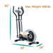 GOELLIPTICAL V-200T Standard Stride 17” Programmable Elliptical Exercise Cross Trainer Machine for Cardio Fitness Strength Conditioning Workout at Home or Gym Sports GOELLIPTICAL 
