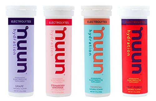 Nuun Hydration: Electrolyte Drink Tablets, Juicebox Mixed Flavor Pack, Box of 4 Tubes (40 servings), to Recover Essential Electrolytes Lost Through Sweat Supplement Nuun 