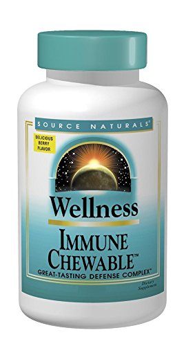 Source Naturals Wellness Immune Chewable, Great-Tasting Defense Complex, 60 Wafers Supplement Source Naturals 