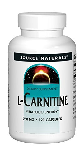 Source Naturals L-Carnitine 250mg - 120 Capsules Supplement Source Naturals 