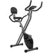 AuWit Magenetic Exercise Bike w/Multi Level Tension Control Adjustable Resistance LCD Screen Easy Storage Fitness Machine (Black) Sports AuWit 