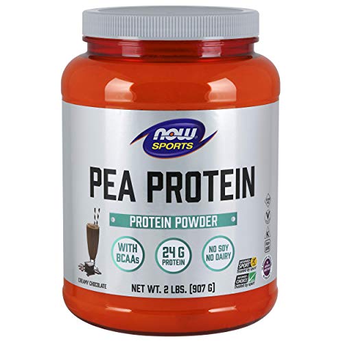 NOW Sports Pea Protein Dutch Chocolate Powder, 2-Pounds Supplement NOW Foods 