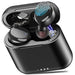 TOZO T6 True Wireless Earbuds Bluetooth Headphones Touch Control with Wireless Charging Case IPX8 Waterproof TWS Stereo Earphones in-Ear Built-in Mic Headset Premium Deep Bass for Sport Black Electronics TOZO 