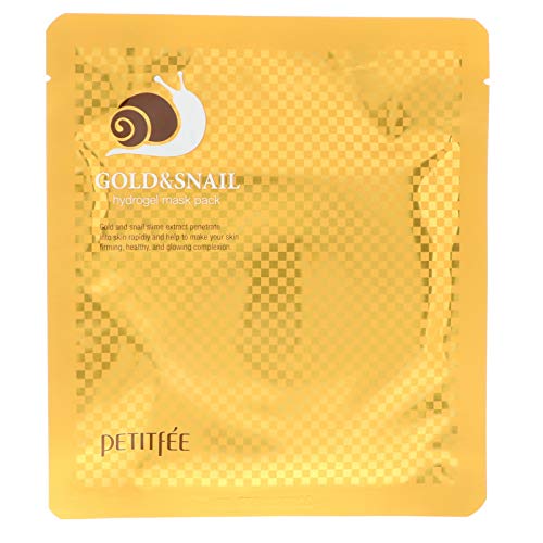 Petitfee Gold Snail Hydrogel Mask Pack 5 Masks 30 g Each Skin Care Petitfee 