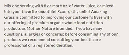 Amazing Grass Green Superfood Organic Powder with Wheat Grass and Greens, Flavor: Original, 30 Servings Supplement Amazing Grass 