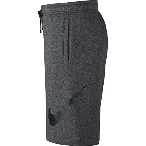 NIKE Sportswear Men's Club Shorts, Charcoal Heather/Black, Medium Activewear NIKE 