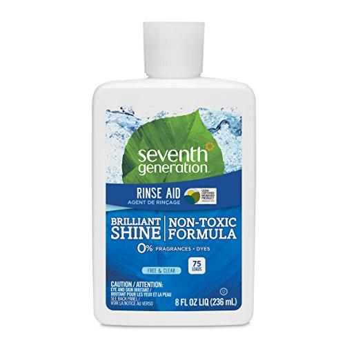 Seventh Generation Rinse Aid, Free & Clear, 8 oz (Pack of 9) Dish Soap Seventh Generation 