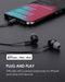 PALOVUE Lightning Headphones Earphones Earbuds Compatible iPhone 11 Pro Max iPhone X XS Max XR iPhone 8 Plus iPhone 7 Plus MFi Certified with Microphone Controller SweetFlow (Black) Electronics PALOVUE 
