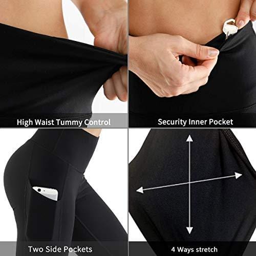 Fengbay High Waist Yoga Pants, Pocket Yoga Pants Tummy Control