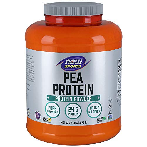NOW Sports Pea Protein Natural Unflavored Powder,7-Pound Supplement NOW Foods 