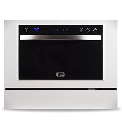BLACK+DECKER BCD6W 6 Place Setting ENERGY STAR Portable Compact Countertop Dishwasher Major Appliances BLACK+DECKER 