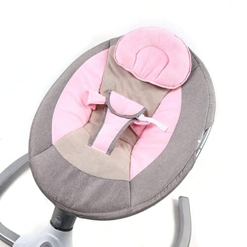 Baby Rocking Chairs Pink Portable Baby Swing for Infants Baby Girls Electric Bluetooth Remote Control Baby Bouncer Toy MEISHAONV 