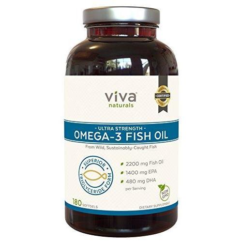 Omega 3 Fish Oil Supplement Supplement Viva Naturals 