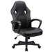 Furmax Office Chair Desk Leather Gaming Chair, High Back Ergonomic Adjustable Racing Chair,Task Swivel Executive Computer Chair Headrest and Lumbar Support (Black) Furniture Furmax 