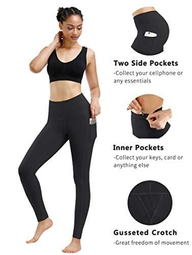High Waist Yoga Pants, Pocket Yoga Pants Tummy Control Workout Running Yoga  Leggings