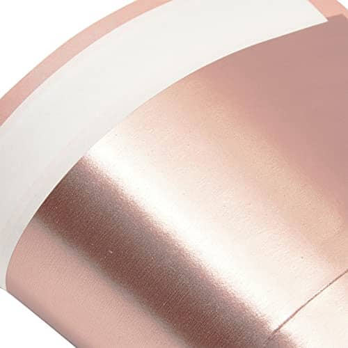 50-Pack #10 Blush Pink Envelopes with Metallic Rose Gold Foil Lining for Party Invitations, Mailing Business Letters, Invoices, Baby Showers, Weddings (4 1/8 x 9 1/2 in) Office Product Best Paper Greetings 