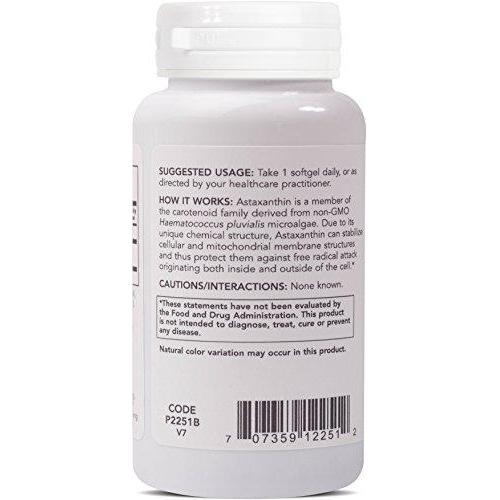 Protocol For Life Balance - Astaxanthin 10 mg - Immune & Respiratory Support, Helps Joint Function, Recovery, Natural Antioxidant, Helps Reduce Eye Fatigue - 60 Softgels Supplement Protocol For Life Balance 