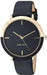 Nine West Women's Gold-Tone and Black Strap Watch, NW/2346GPBK Watch NINE WEST 