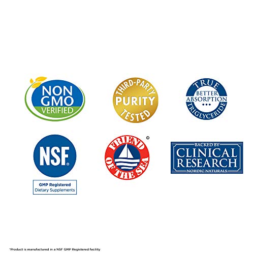 Nordic Naturals Pro - ProOmega, Promotes Brain and Heart Health, and Supports Healthy Eyes - Lemon Flavored 180 Soft Gels Supplement Nordic Naturals 