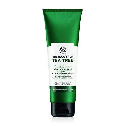 The Body Shop Tea Tree 3-in-1 Wash.Scrub.Mask, Made with Tea Tree Oil, 4.2 Fl. Oz. Skin Care The Body Shop 