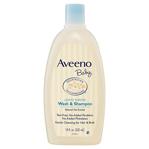 Aveeno Baby Gentle Wash & Shampoo with Natural Oat Extract, Tear-Free &, Lightly Scented, 18 fl. oz Bath, Lotion & Wipes Aveeno Baby 