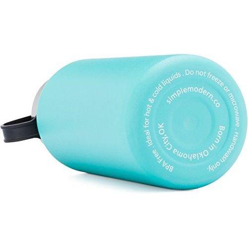 Simple Modern 40 oz Summit Water Bottle - Stainless Steel Hydro Metal Flask +2 Lids - Wide Mouth Double Wall Vacuum Insulated Caribbean Reusable Large 1.5 Liter Cold Leakproof Thermos - Teal Sport & Recreation Simple Modern 