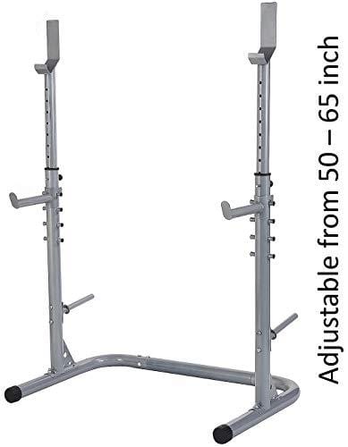 Sporzon! Multifunctional Workout Station Adjustable Olympic Workout Bench with Squat Rack, Leg Extension, Preacher Curl, and Weight Storage, 800-Pound Capacity Sports Sporzon! 