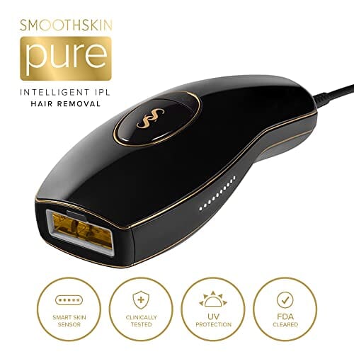 SmoothSkin Pure Intelligent Ultrafast IPL Laser Permanent Hair Removal for Women & Men - Body & Face – FDA Cleared Beauty SMOOTHSKIN 