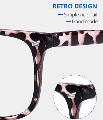 Blue Light Blocking Glasses,Square Nerd Eyeglasses Frame Anti Blue Ray Computer Game Glasses Anti Eyestrain & UV(5Pcs) Personal Computer Clear Ant 