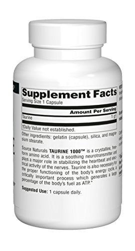 Source Naturals Taurine 500mg - 240 Capsules Supplement Source Naturals 