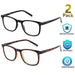 Blue Light Blocking Glasses, 2Pack Cut UV400 Computer Glasses for Anti Eyestrain Softlines Private Label AOSM 
