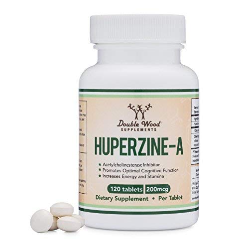 Huperzine A 200mcg (Third Party Tested) Made in The USA, 120 Tablets by Double Wood Supplements (L-Huperzine A) Supplement Double Wood Supplements 