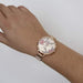 Nine West Women's NW/2044RGPK Rose Gold-Tone and Blush Pink Strap Watch Watch NINE WEST 