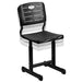 Flash Furniture Adjustable Height Black Student Chair with Black Pedestal Frame Furniture Flash Furniture 