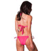 RELLECIGA Women's Watermelon Red Keyhole Halter Top High Neck Bikini Set Size Small Women's Swimwear RELLECIGA 