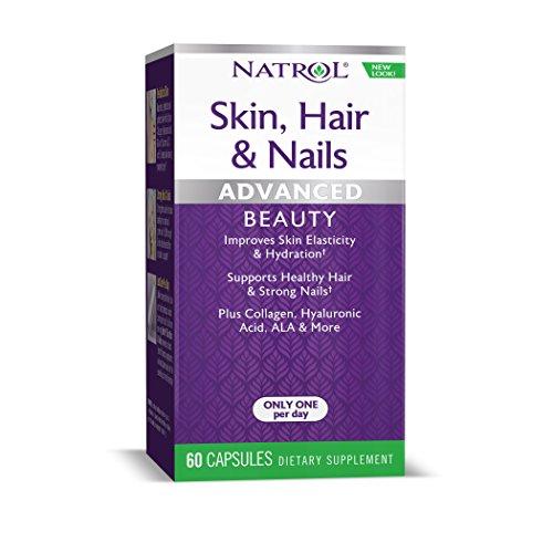 Natrol Skin, Hair and Nails Advanced Beauty Capsules, 60 Count Supplement Natrol 