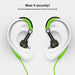 Mucro Sports Headphones Wired Headset Ear Hook Earphones Over Ear Earbuds with Microphone, in Ear Running Earphones for Workout Gym Compatible with Phone (Green) Electronics mucro 