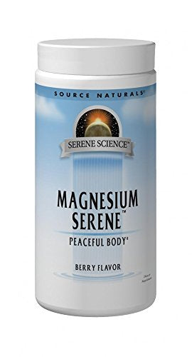 Source Naturals Serene Science Magnesium Serene Tangerince Flavored, Peaceful Body, 9 Ounces Supplement Source Naturals 