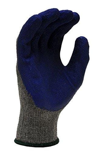 G & F 1511M-DZ Rubber Latex Coated Work Gloves for Construction, Blue, Crinkle Pattern, Men's Medium (Sold by dozen, 12 Pairs) Tools G & F Products 