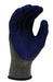 G & F 1511M-DZ Rubber Latex Coated Work Gloves for Construction, Blue, Crinkle Pattern, Men's Medium (Sold by dozen, 12 Pairs) Tools G & F Products 