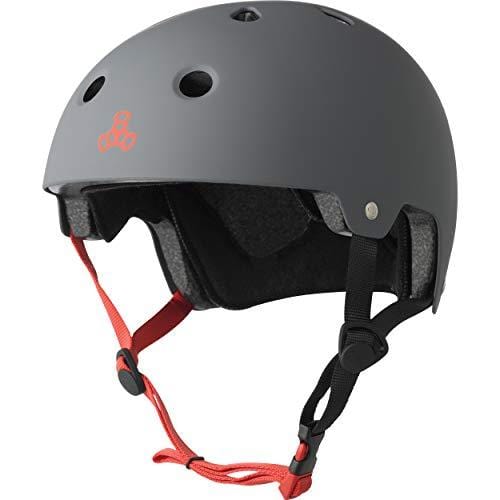 Triple Eight Dual Certified Bike and Skateboard Helmet, Gun Matte, Large / X-Large Outdoors Triple Eight 
