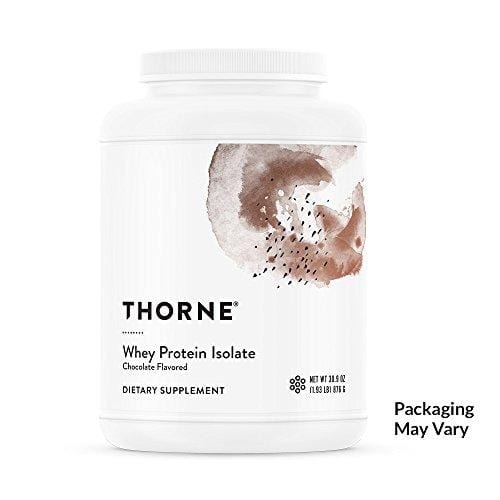 Thorne Research - Whey Protein Isolate (Chocolate Flavor) - Easy-to-Digest Whey Protein Isolate Powder - NSF Certified for Sport - 30.9 oz Supplement Thorne Research 