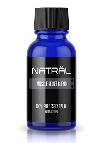 NATRÄL Muscle Relief Blend, 100% Pure and Natural Essential Oil, Large 1 Ounce Bottle Essential Oil NATRÄL 