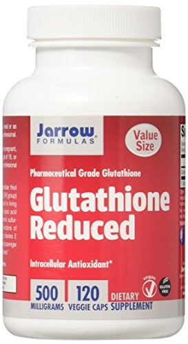 Jarrow Formulas Reduced Glutathione, Supports Liver Health, 500 mg, 120 Veggie caps Supplement Jarrow 