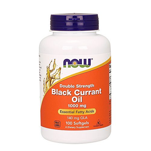 Now Foods Double Strength Black Currant Oil Dietary Supplement, 1000 mg, 100 Softgels Supplement NOW Foods 