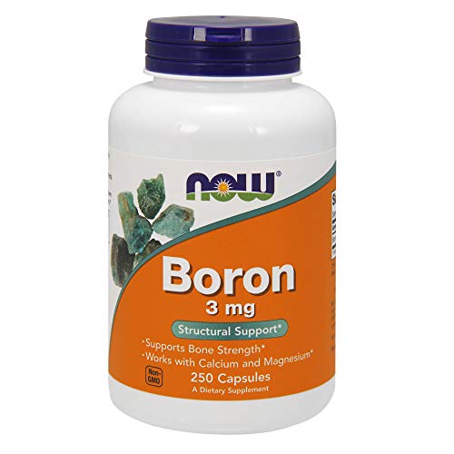 NOW Boron 3 mg,250 Capsules Supplement NOW Foods 